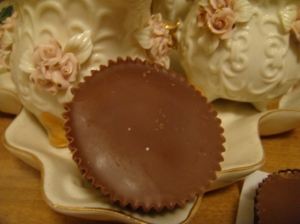 It may look like a Reese Cup but it holds something far tastier than peanut butter.